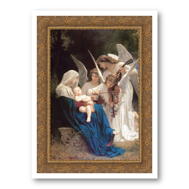 The Virgin with Angels (The Song of the Angels) - William-Adolphe Bouguereau (c. 1881)
