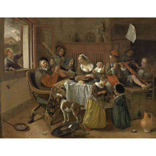 The Merry Family - Jan Steen (c. 1668)