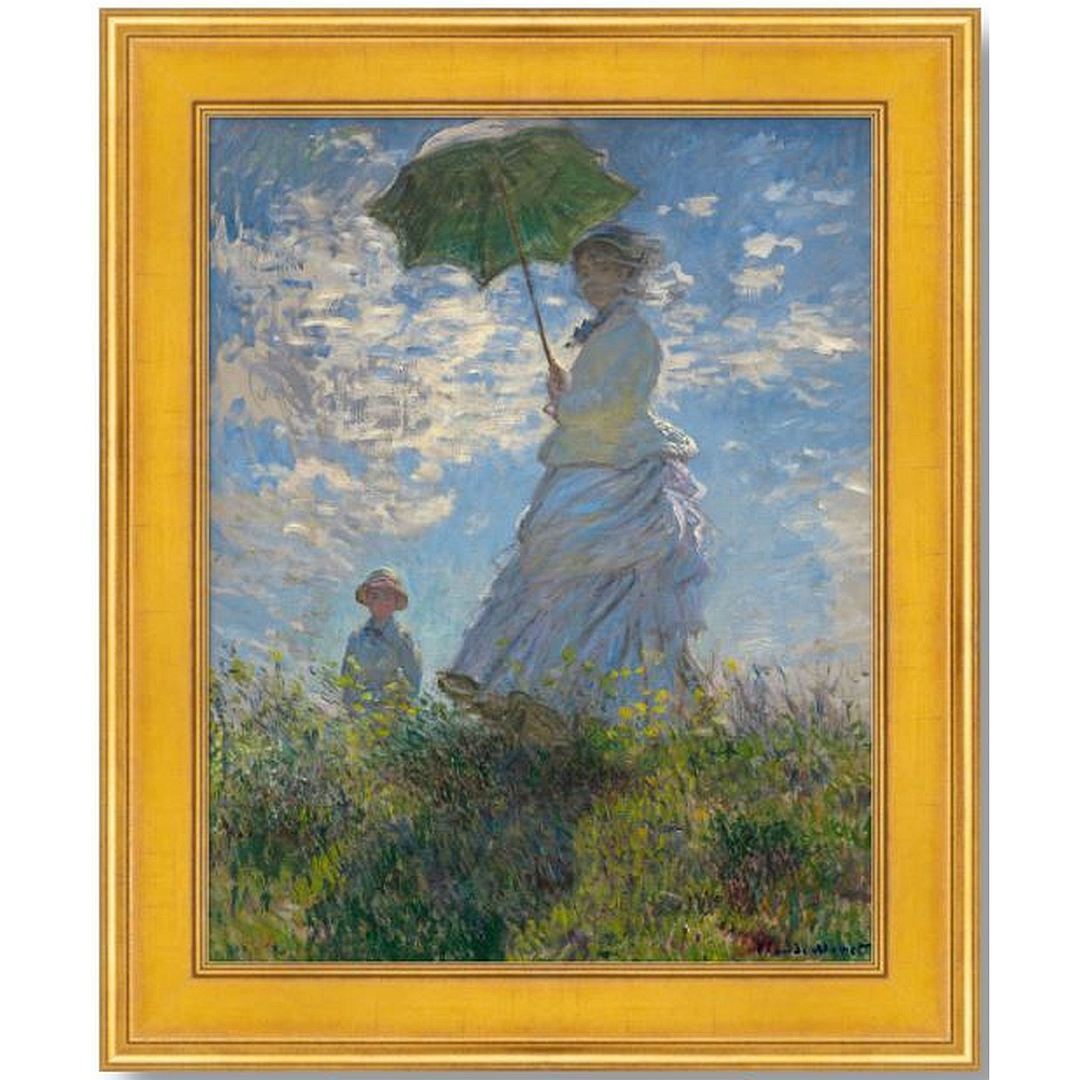Woman with a Parasol - Claude Monet (c. 1875)